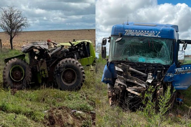 Murió el conductor del tractor tras el violento choque contra un camión en la Ruta Provincial 18