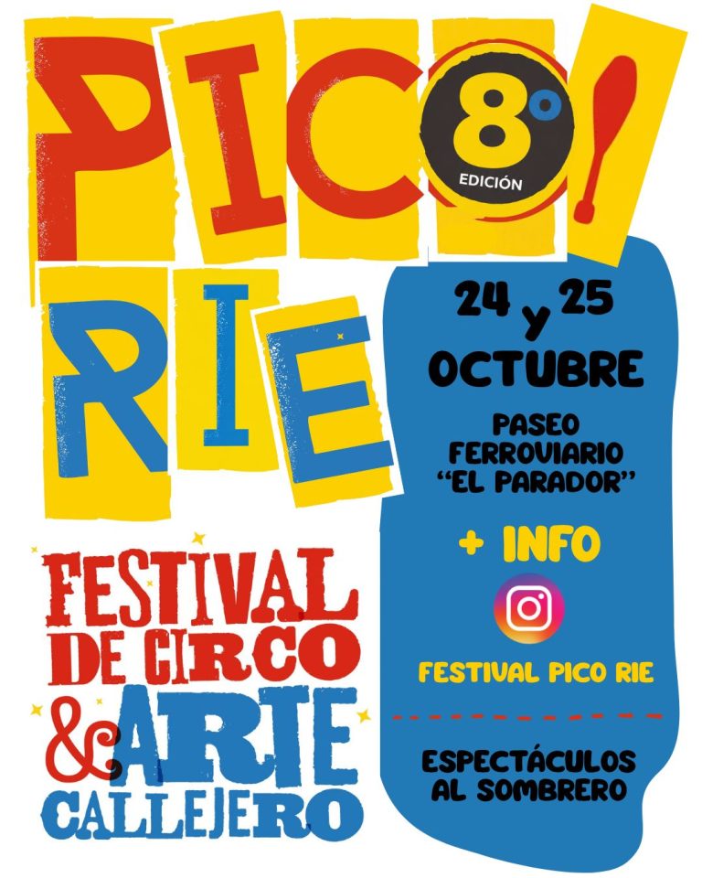 Llega la octava edición de “Pico Ríe”: circo, talleres y espectáculos al aire libre en General Pico